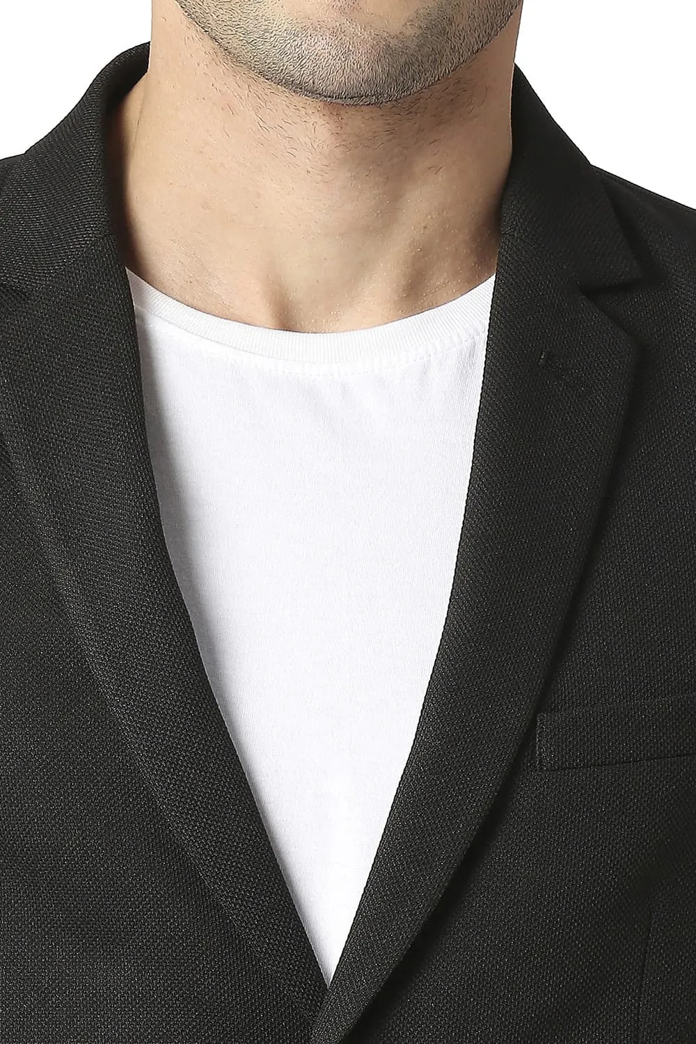 Comfort Fit Self Structure Knit Blazers