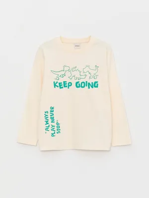 Comfortable Crew Neck Printed Boys T-Shirt