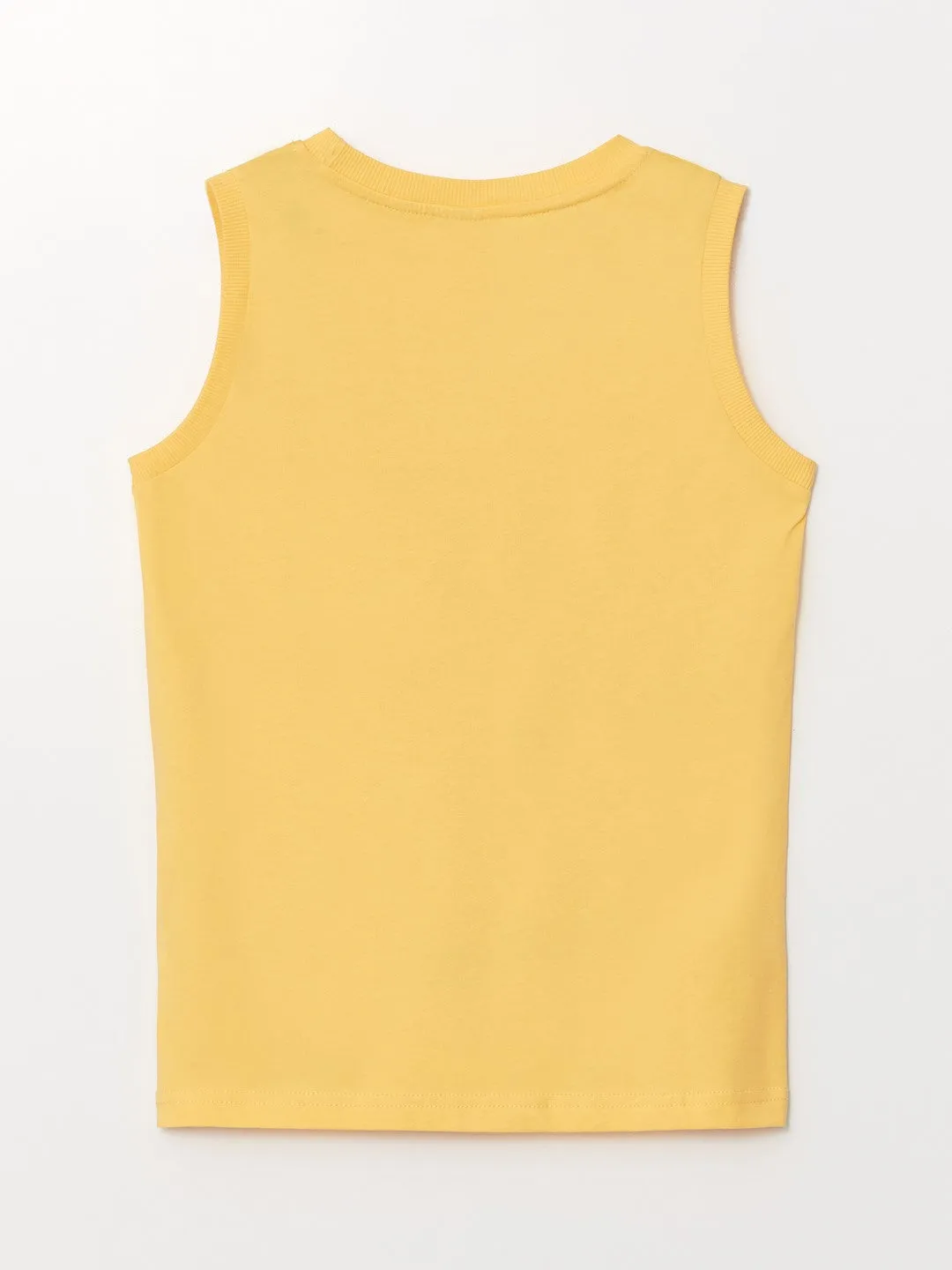 Comfortable Crew Neck Printed Boy's Undershirt