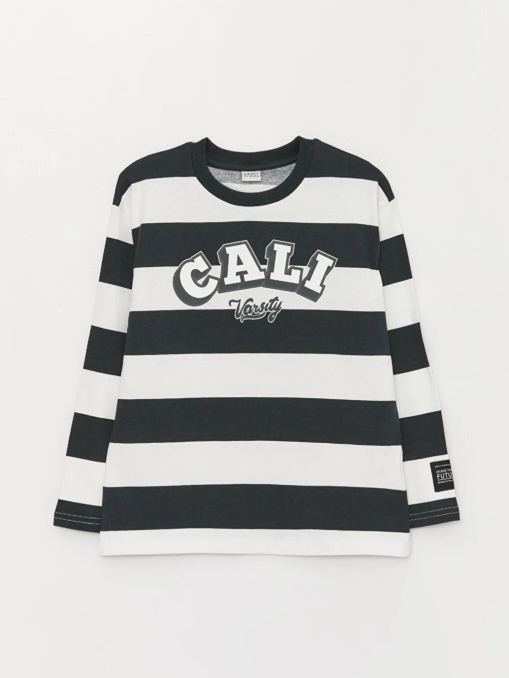 Comfortable Crew Neck Striped Boys T-Shirt