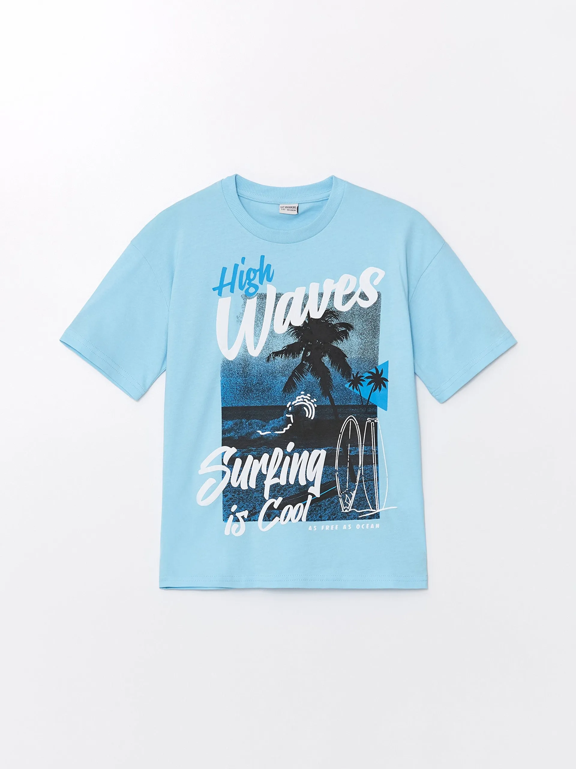 Comfortable Fit Crew Neck Short Sleeve Boy's T-Shirt
