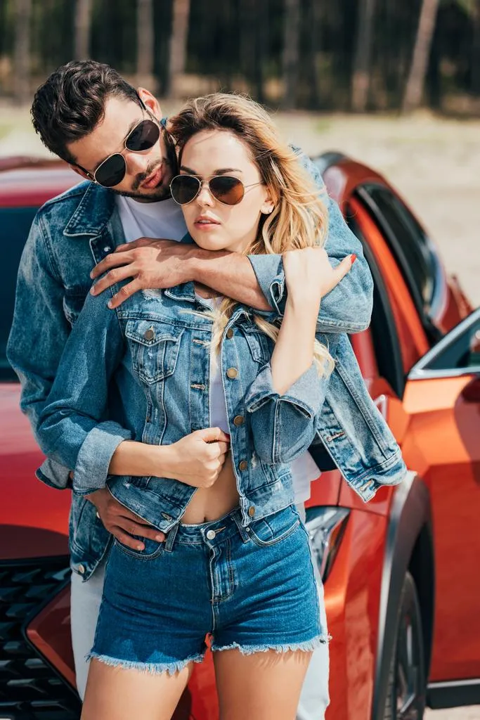 Couple Denim Jacket Blue