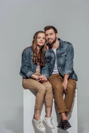 Couple Denim Jacket Blue