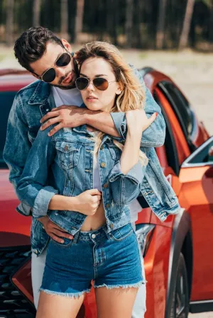 Couple Denim Jacket Blue