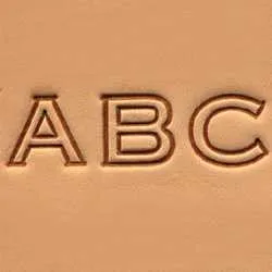Craftool 1/2" (13 mm) Block Alphabet Set