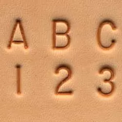 Craftool 1/4" (6 mm) Alphabet & Number Set