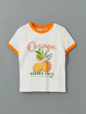 Crew Neck Girls T-Shirt