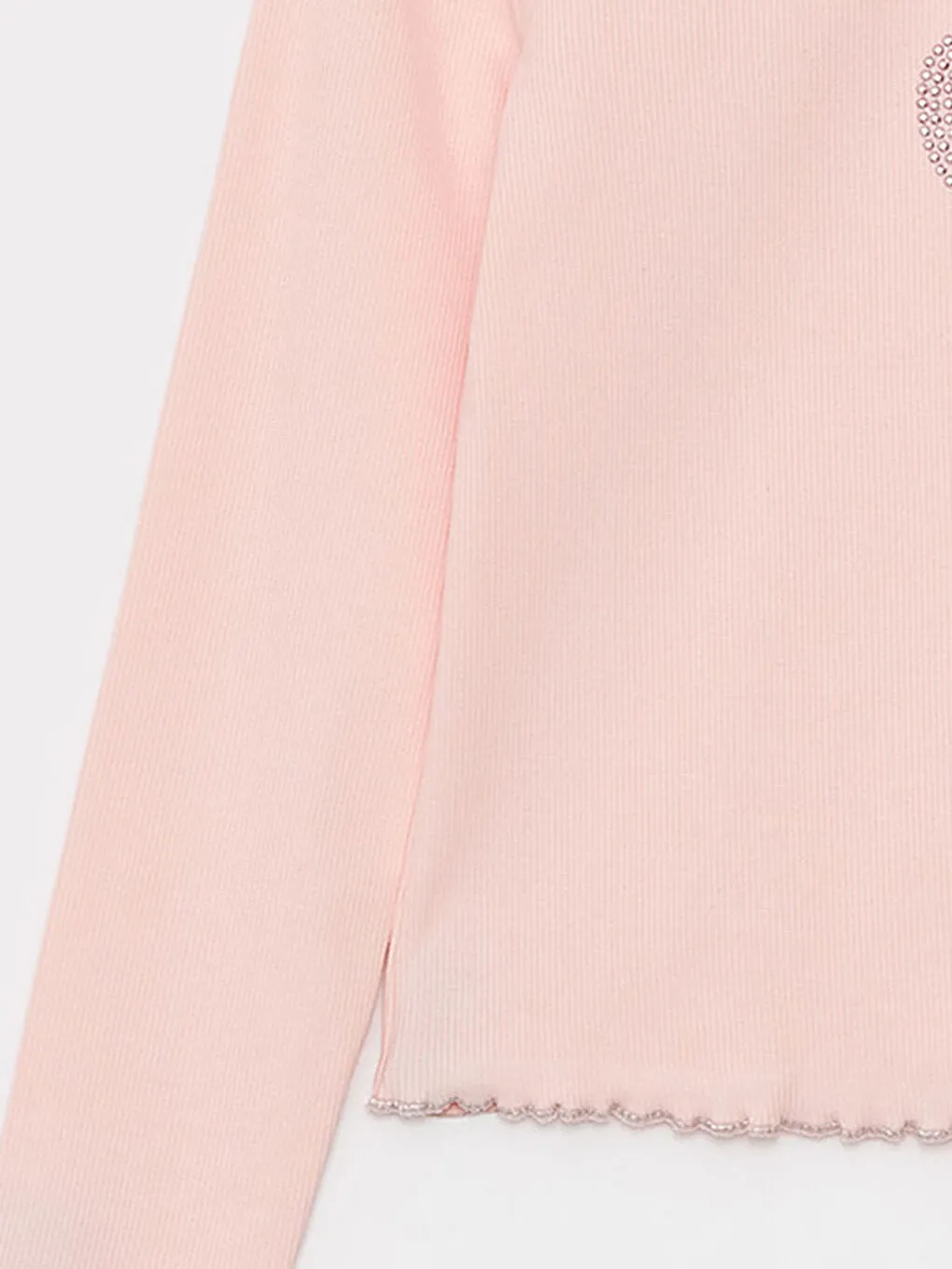 Crew Neck Long Sleeve Girls T-Shirt