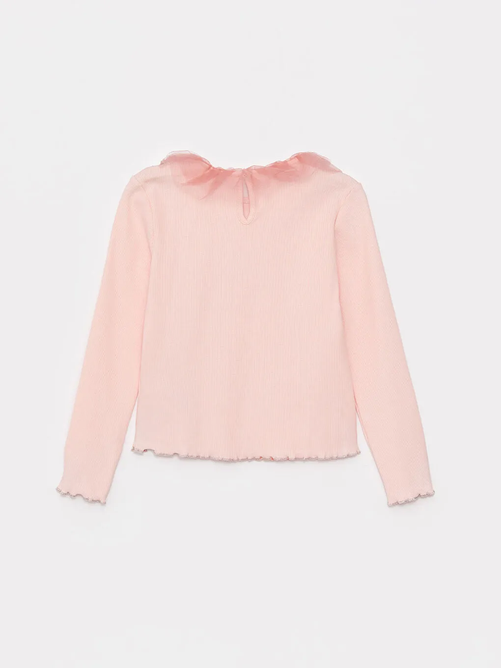 Crew Neck Long Sleeve Girls T-Shirt
