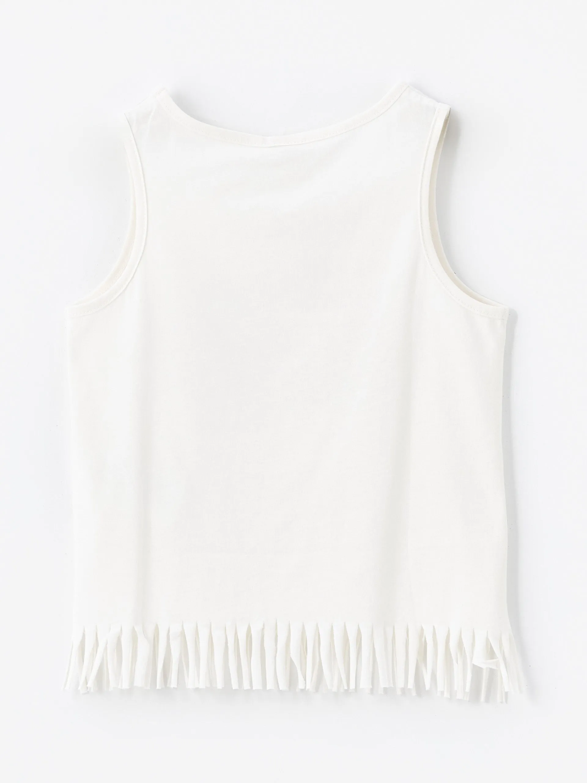 Crew Neck Printed Girls Undershirt