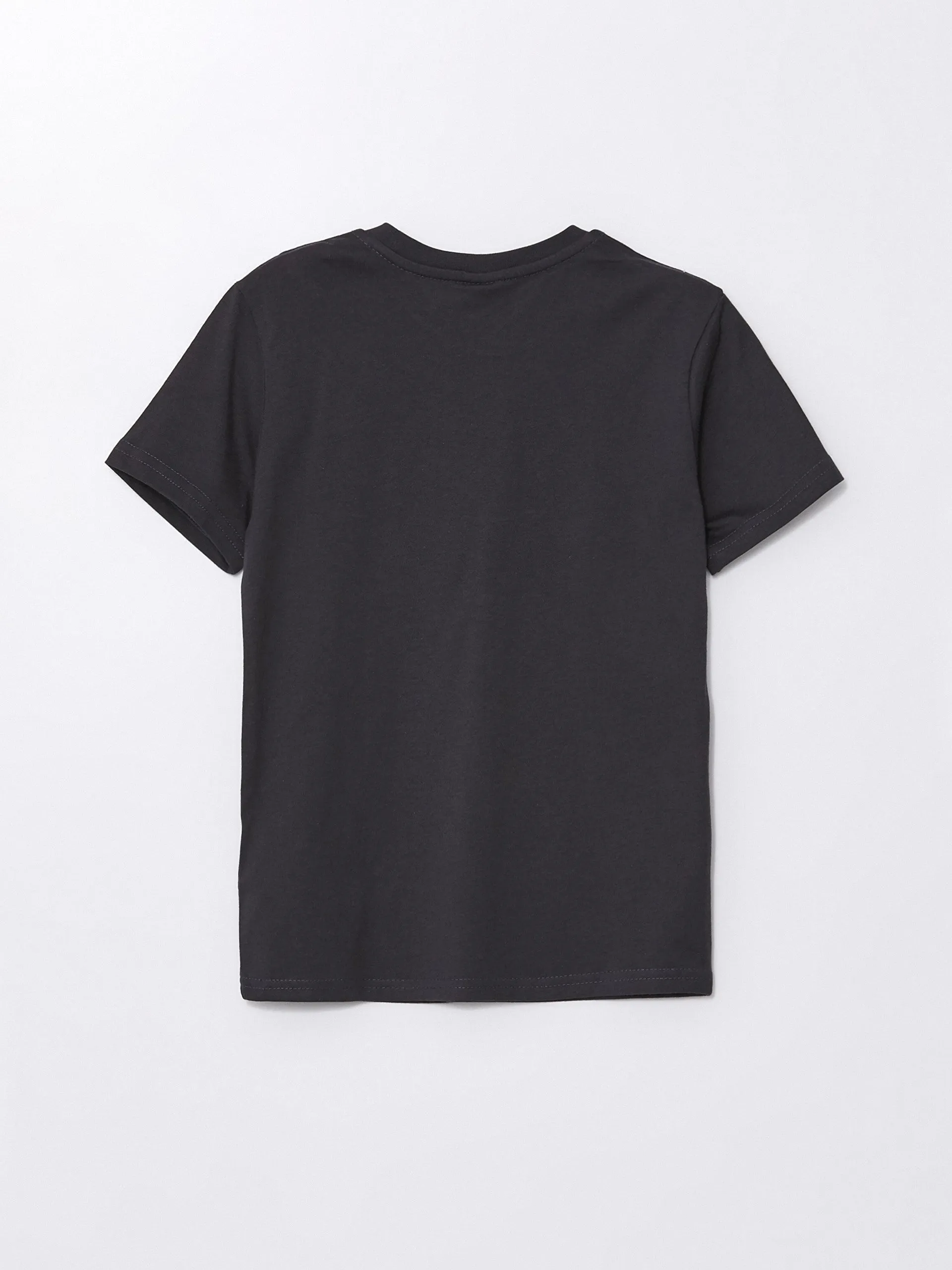 Crew Neck Printed Short Sleeve Boys T-Shirt