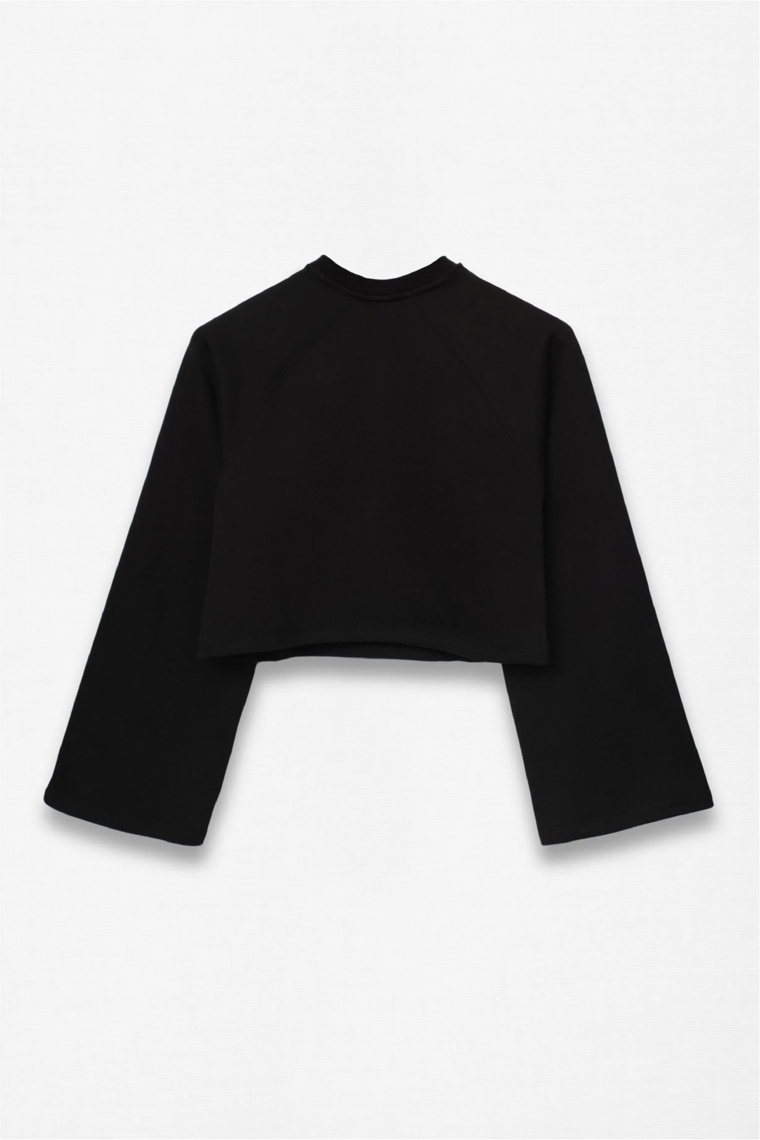 CROPPED EMBROIDERED SWEAT