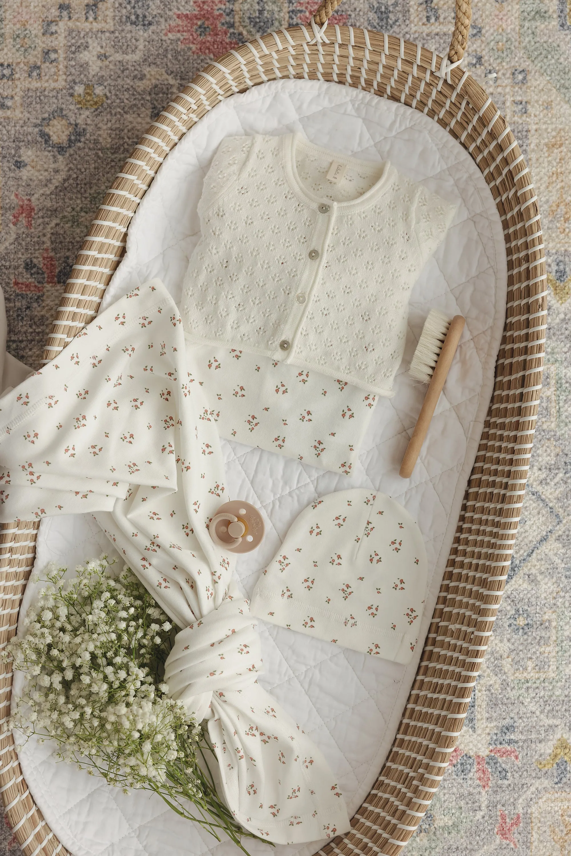 Dainty Floral Footie Set