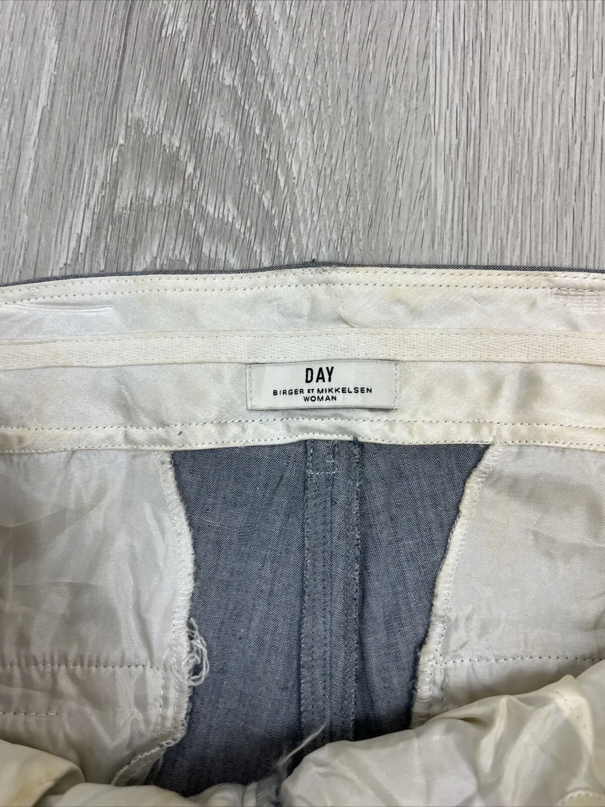 Day Birger et Mikkelsen Womens Grey Linen & Rayon Blend Dress Pants Size 38