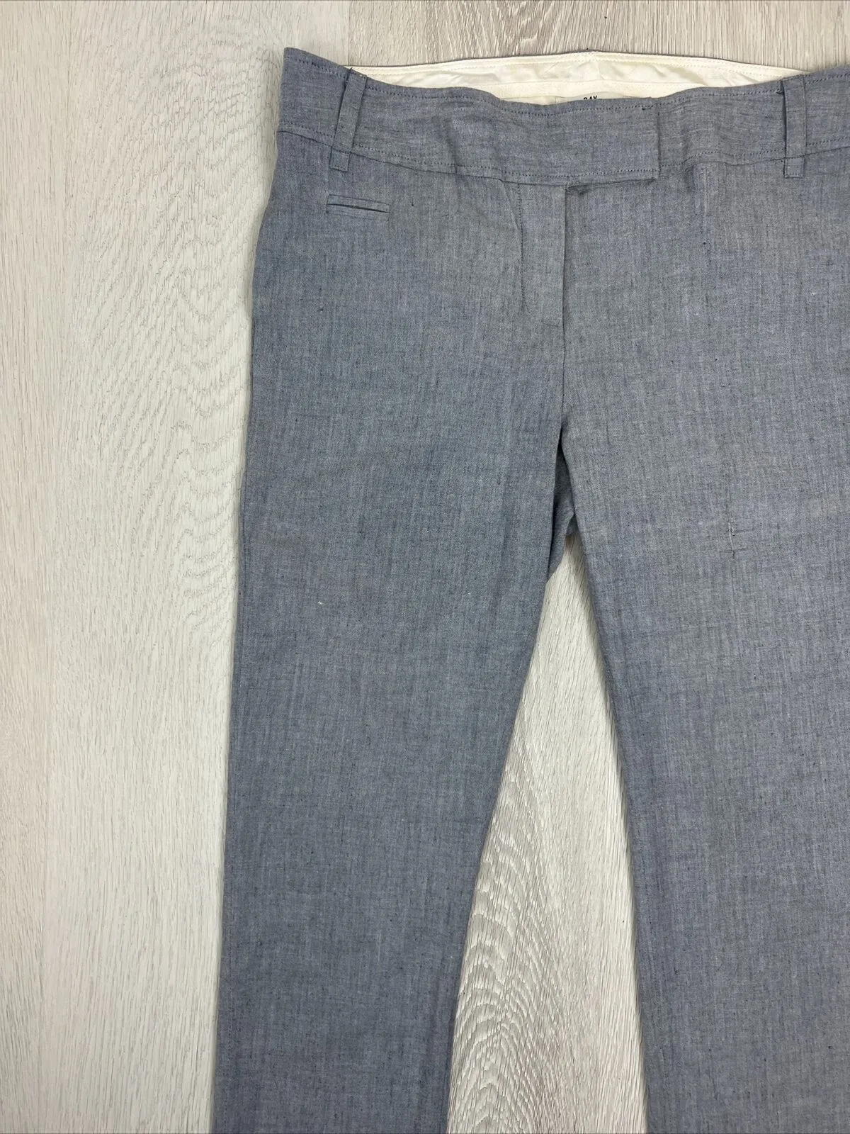 Day Birger et Mikkelsen Womens Grey Linen & Rayon Blend Dress Pants Size 38