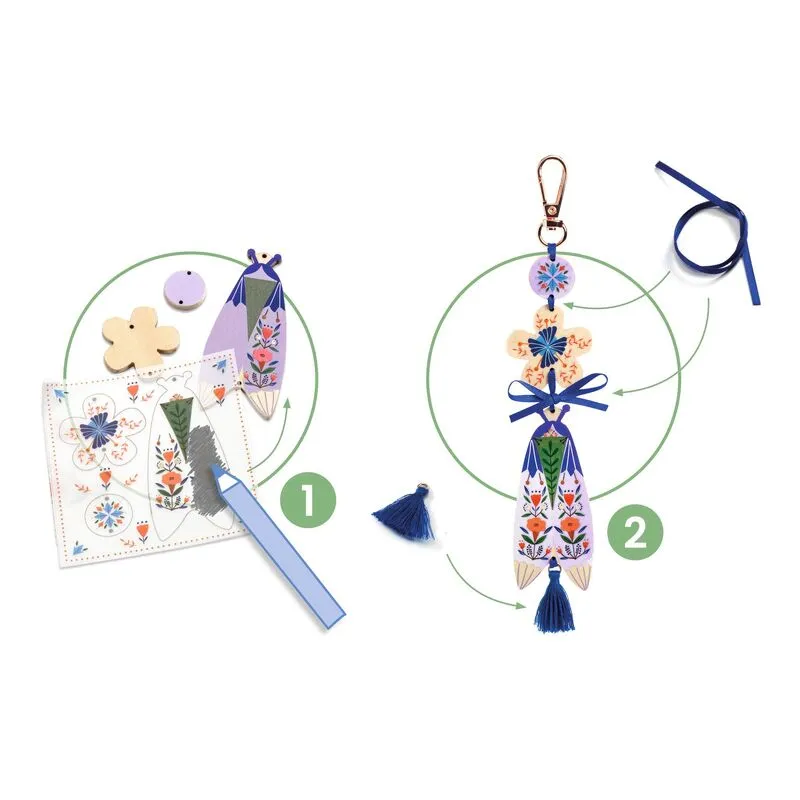 DO IT YOURSELF BUTTERFLIES BAG CHARMS