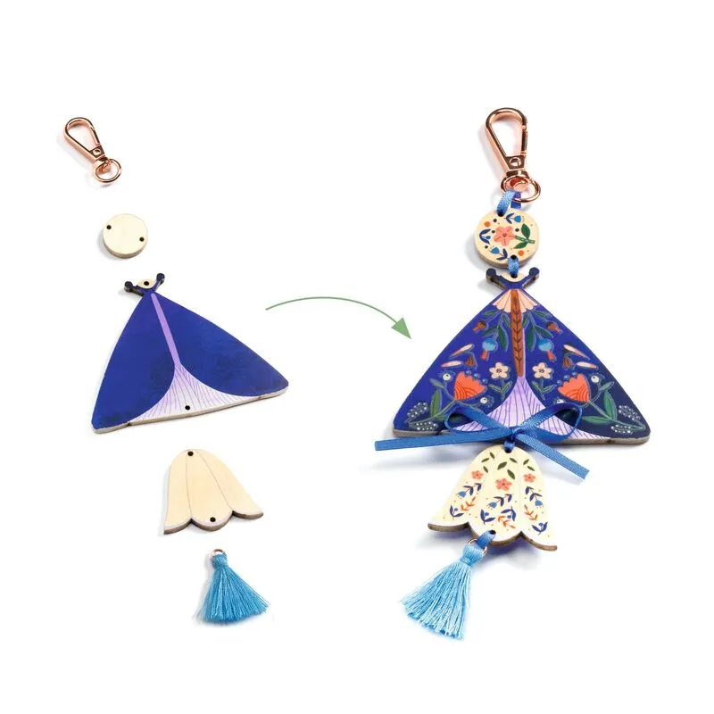 DO IT YOURSELF BUTTERFLIES BAG CHARMS