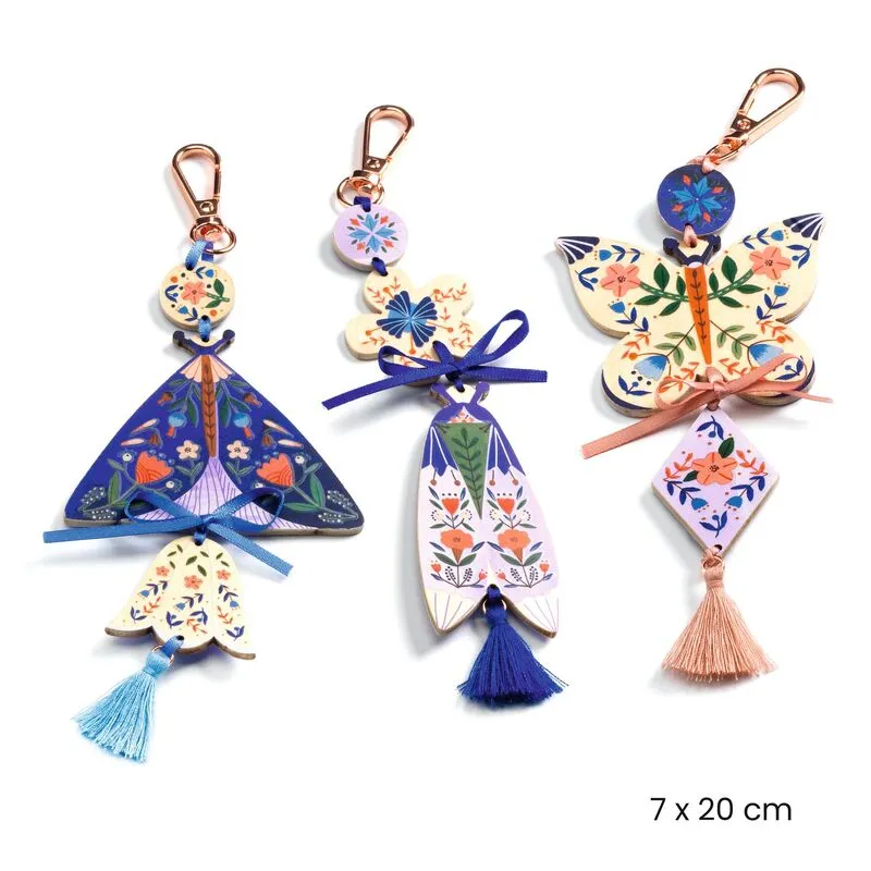 DO IT YOURSELF BUTTERFLIES BAG CHARMS
