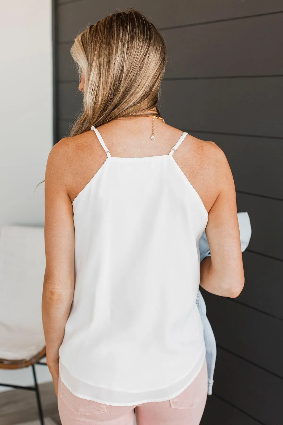 Dream Of The Spotlight Tank Top- Ivory