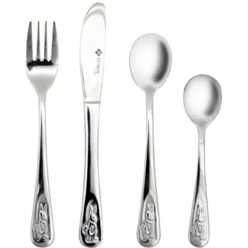 Eetrite Bunny Children's Cutlery Set, 4pc CK2