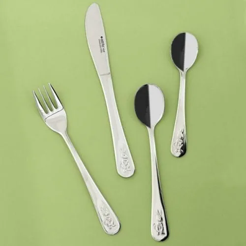 Eetrite Bunny Children's Cutlery Set, 4pc CK2