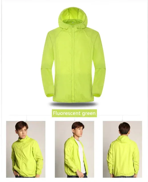 F5 Quick-Drying Waterproof Fishing Coat - Unisex Lightweight Breathable Raincoat for Outdoor Activities