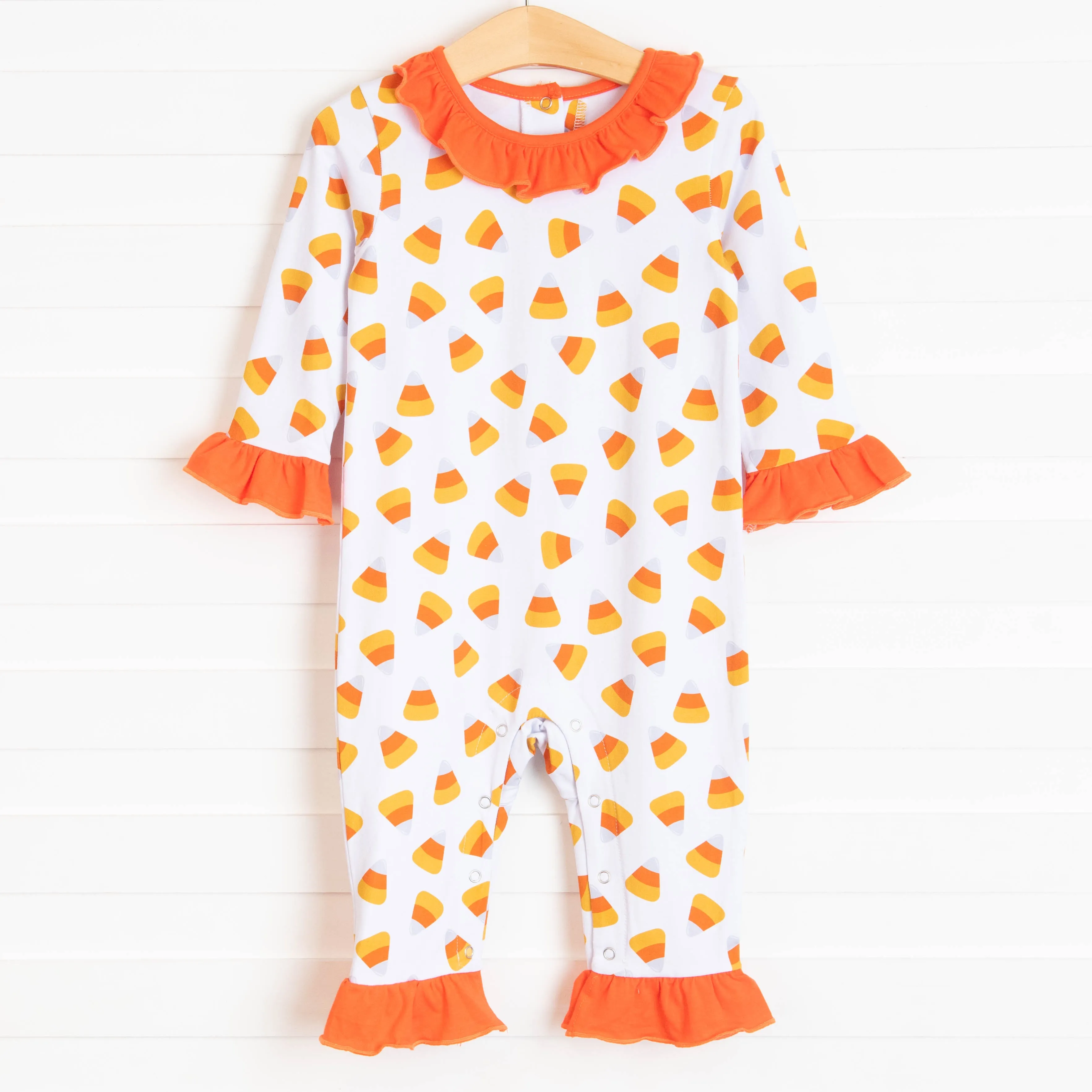 Fall Treats Rylie Romper, Orange