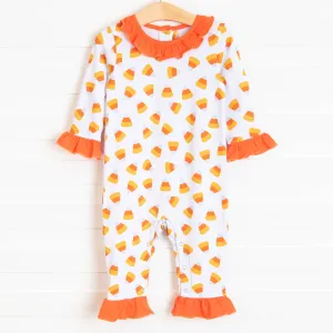 Fall Treats Rylie Romper, Orange