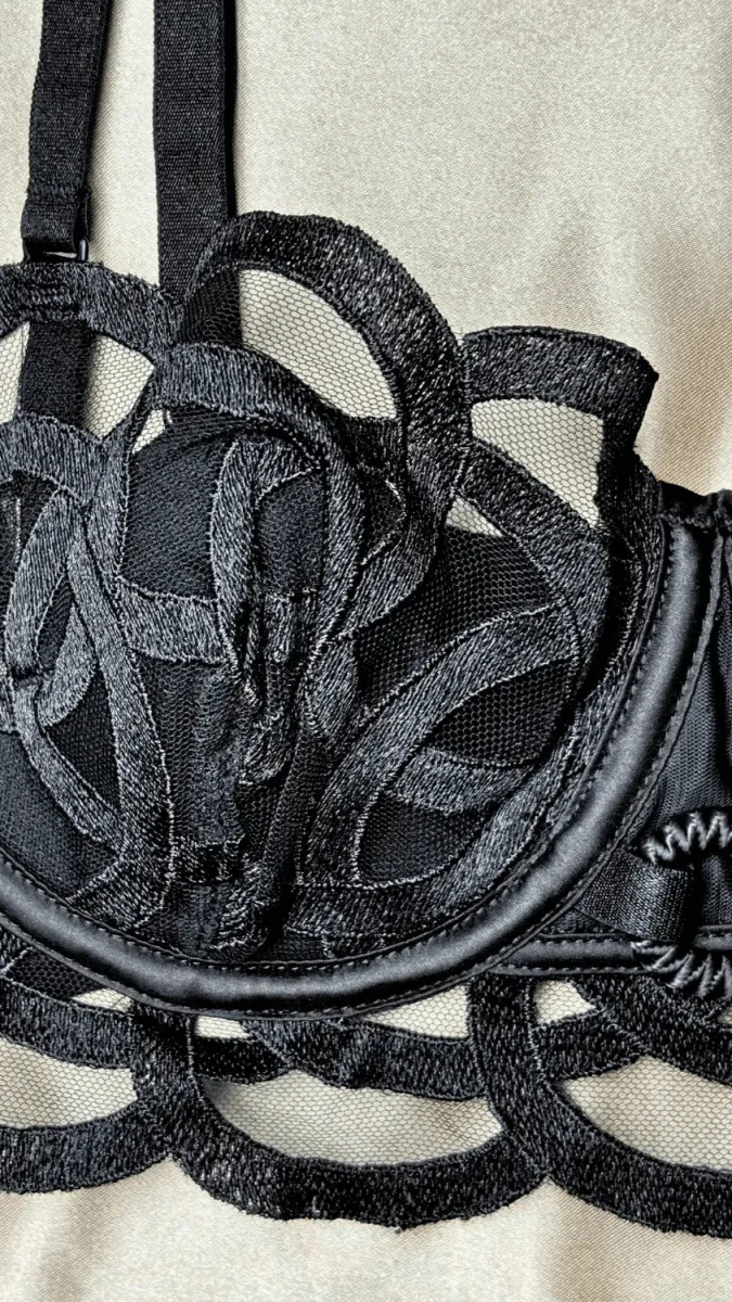 Fleur Black Bra