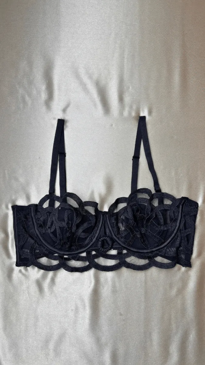 Fleur Black Bra