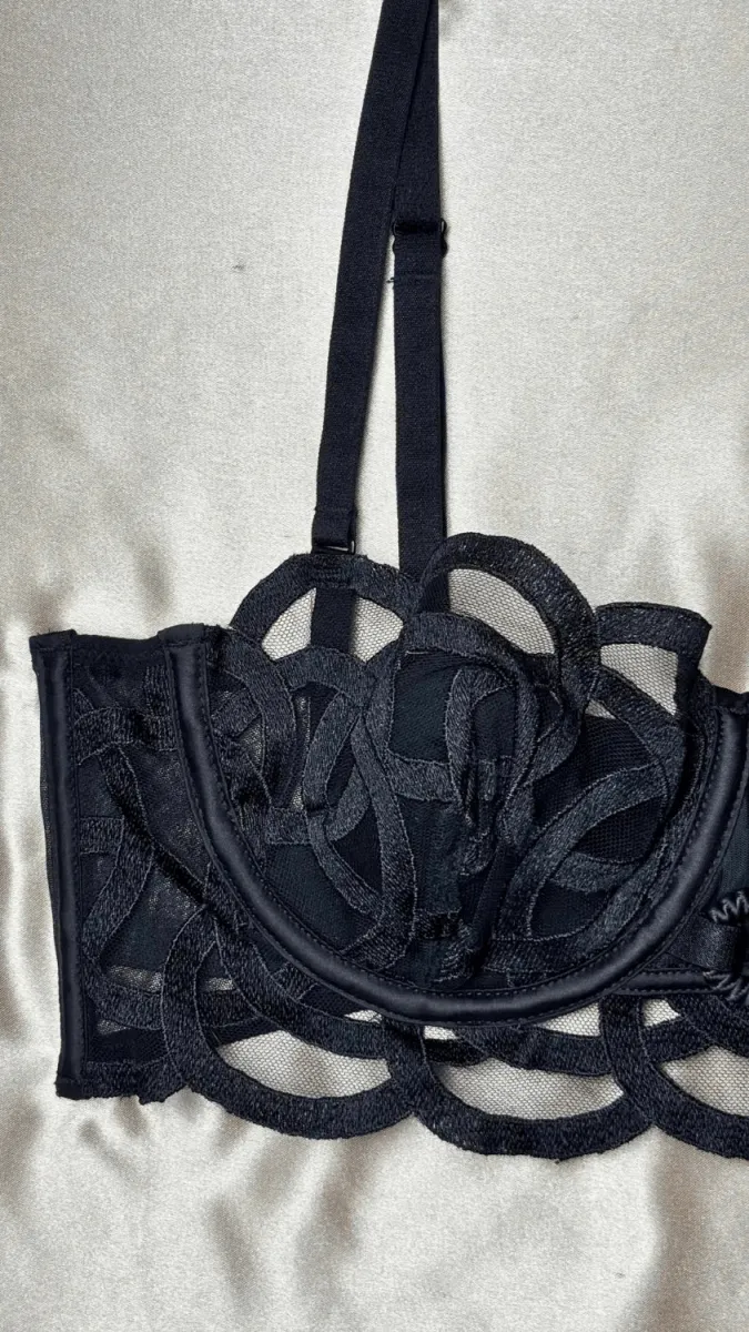 Fleur Black Bra