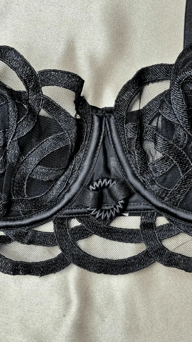 Fleur Black Bra