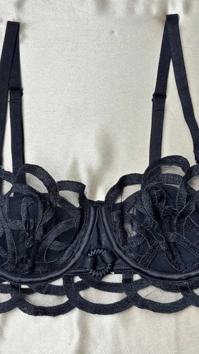 Fleur Black Bra