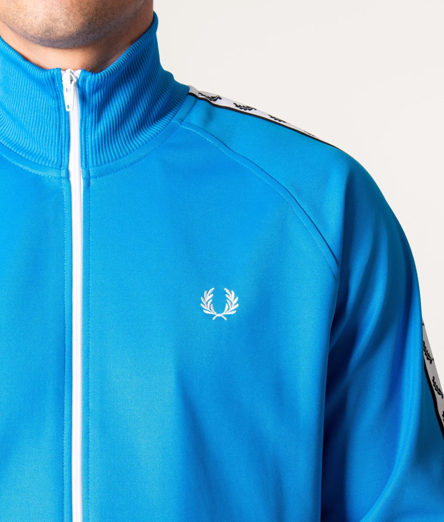Fred Perry J6231 Taped Track Jacket Kingfisher 779