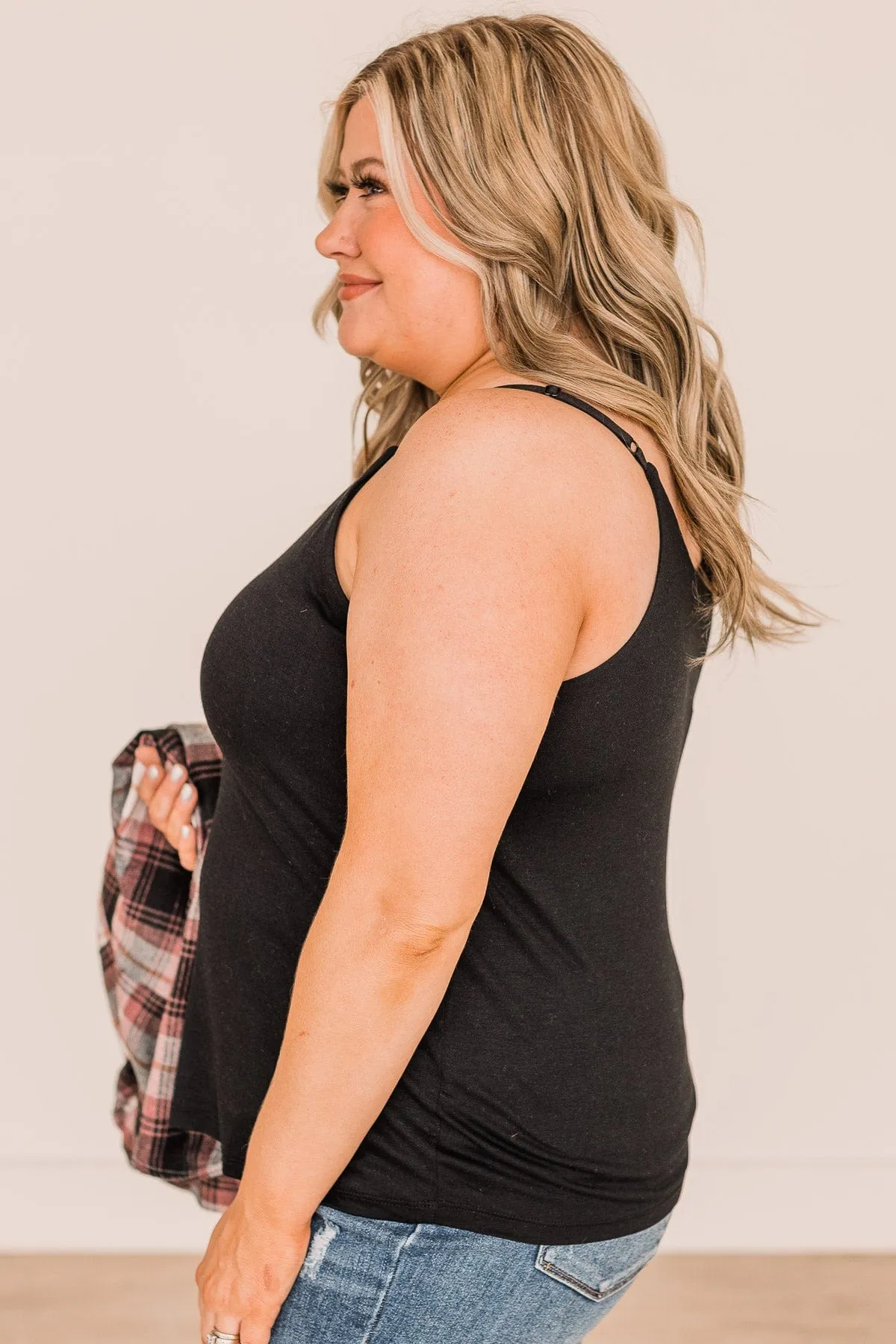 Full Of Spirit Tank Top- Black
