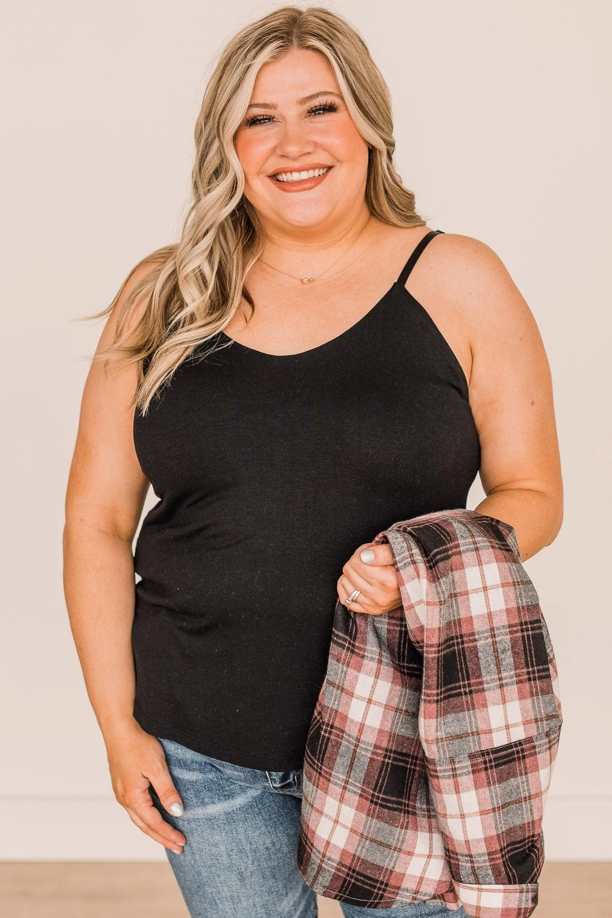 Full Of Spirit Tank Top- Black