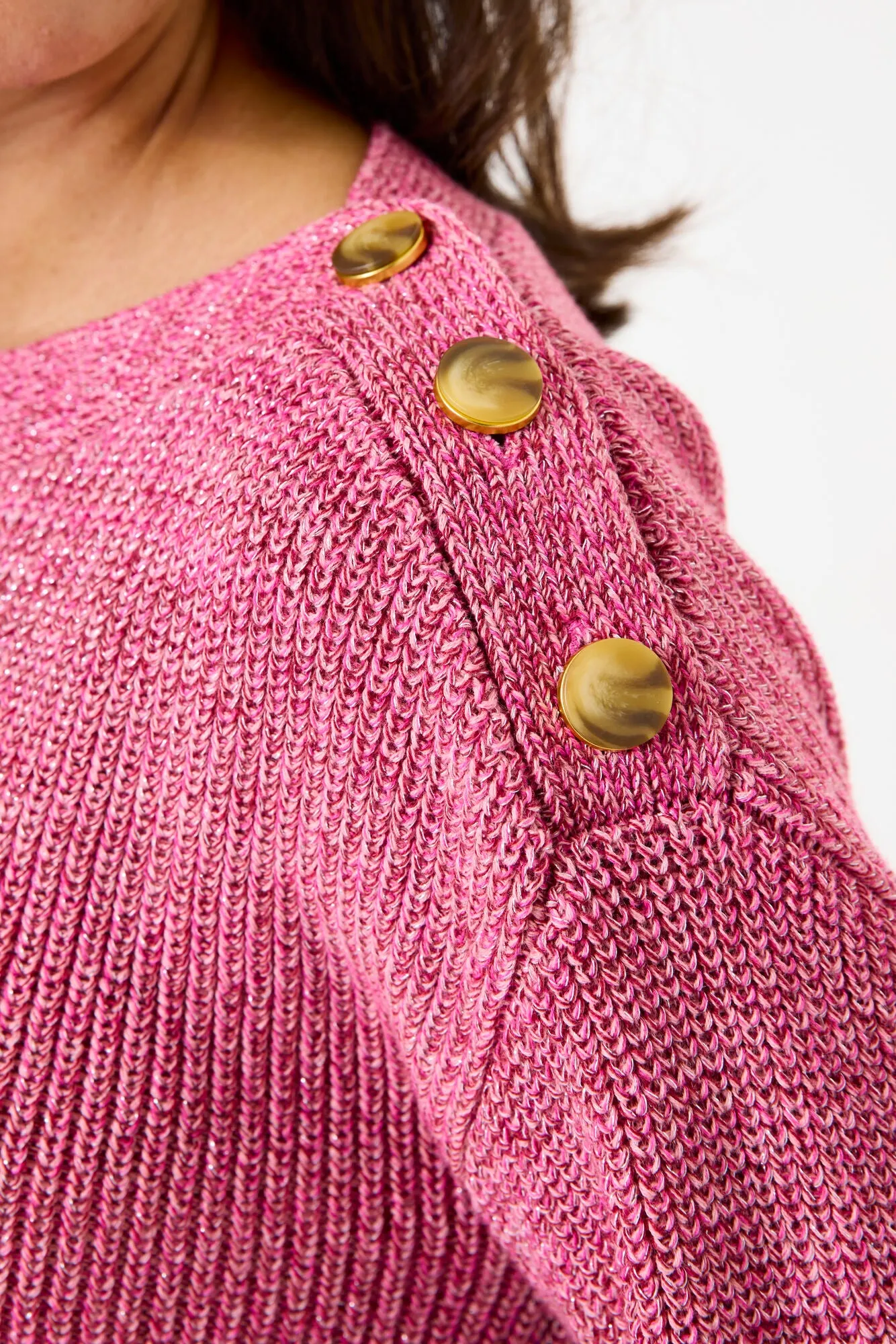 Garcia Mandy Pullover Knit - Bright Rose