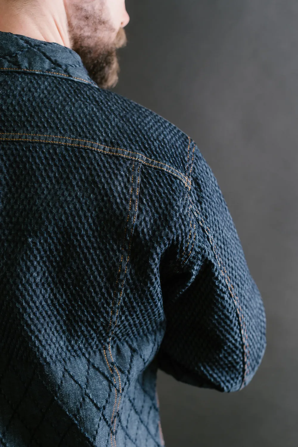 GZ-GJRKN-0301 - Rider's Jean Jacket Kendo Denim - Blue