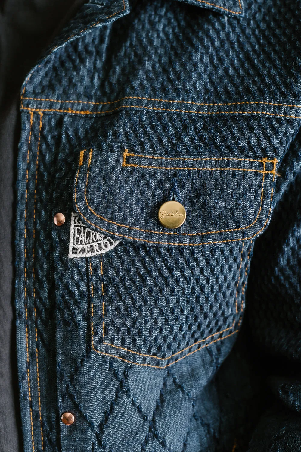 GZ-GJRKN-0301 - Rider's Jean Jacket Kendo Denim - Blue