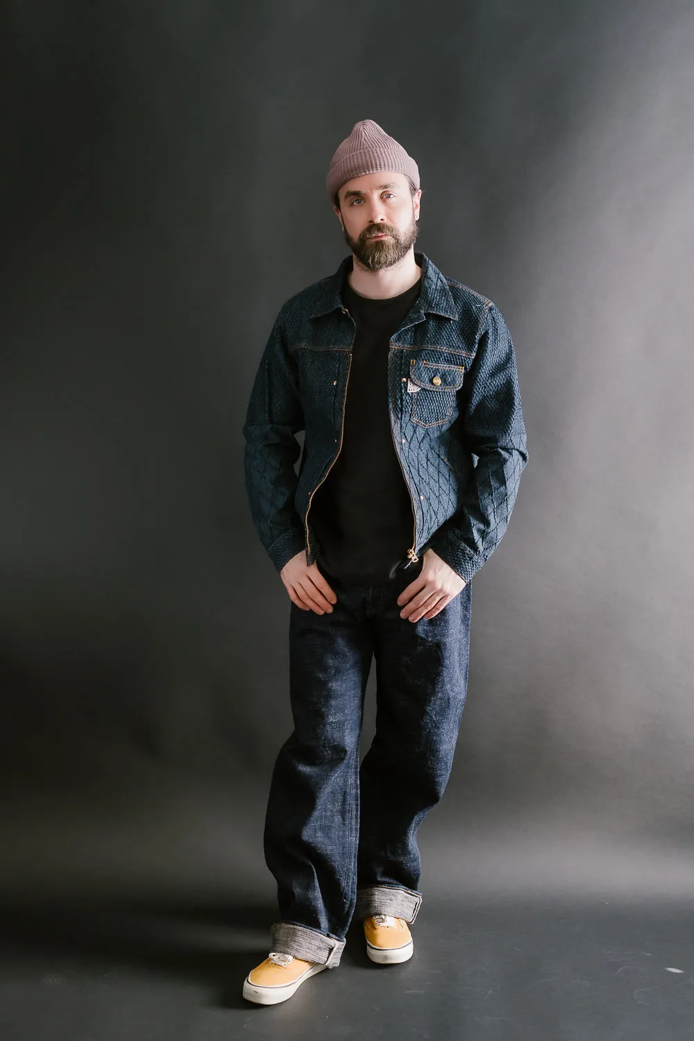 GZ-GJRKN-0301 - Rider's Jean Jacket Kendo Denim - Blue