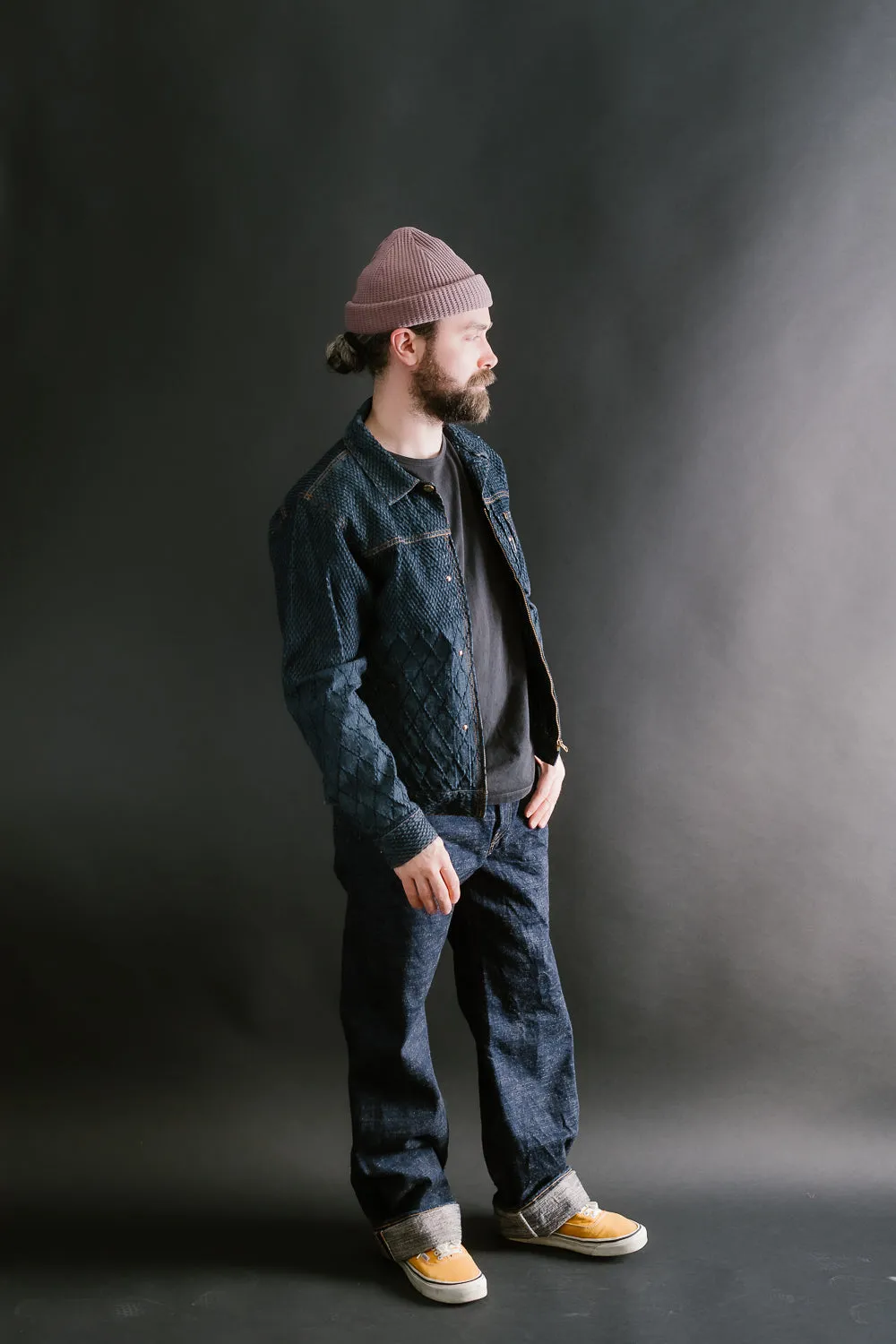 GZ-GJRKN-0301 - Rider's Jean Jacket Kendo Denim - Blue