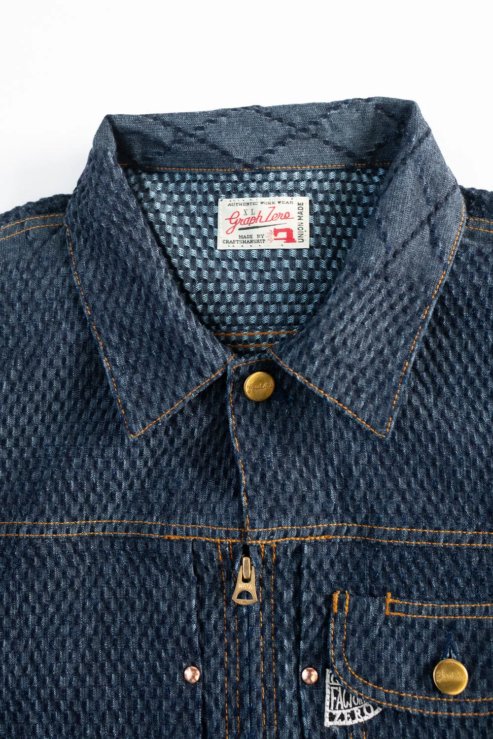 GZ-GJRKN-0301 - Rider's Jean Jacket Kendo Denim - Blue