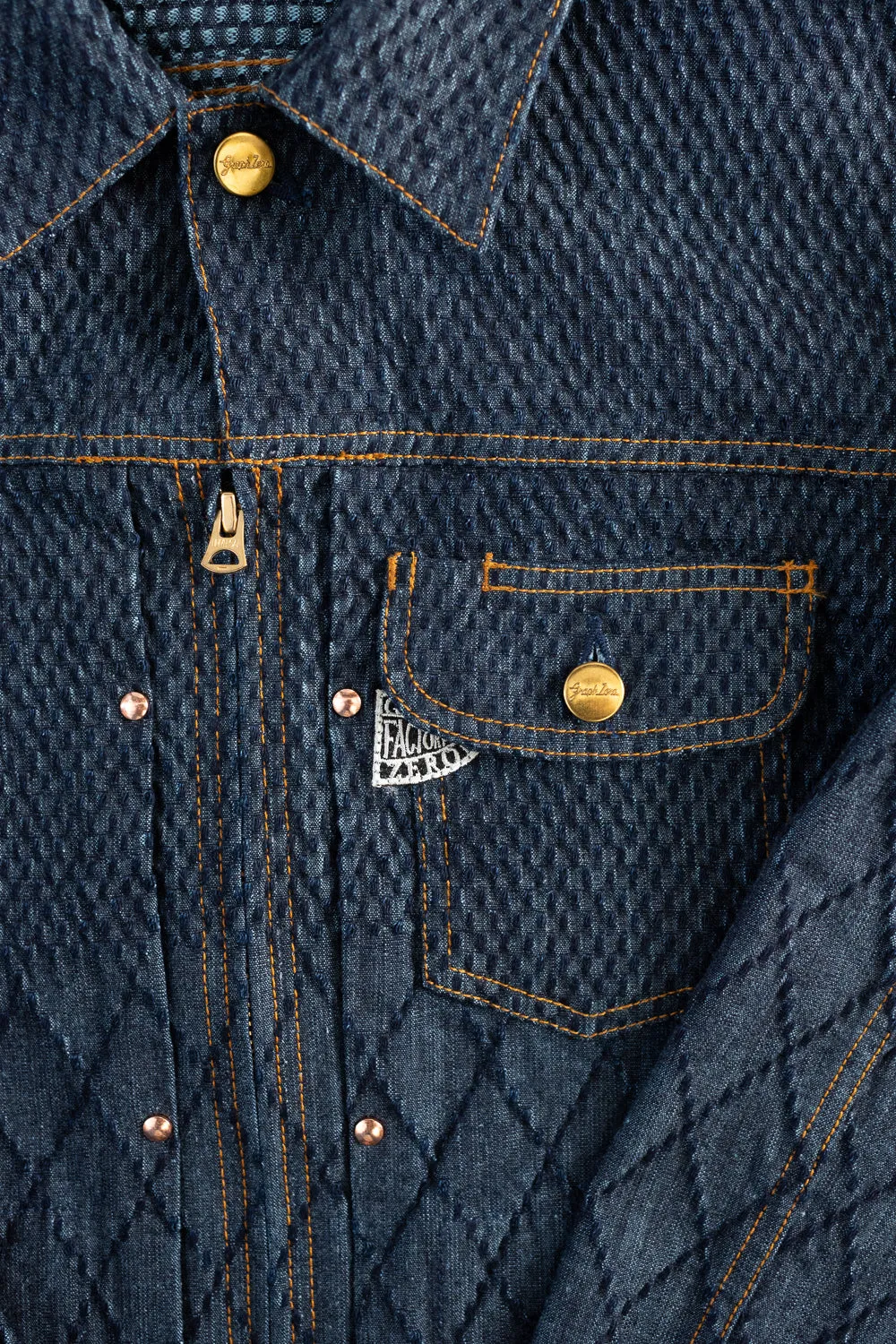 GZ-GJRKN-0301 - Rider's Jean Jacket Kendo Denim - Blue