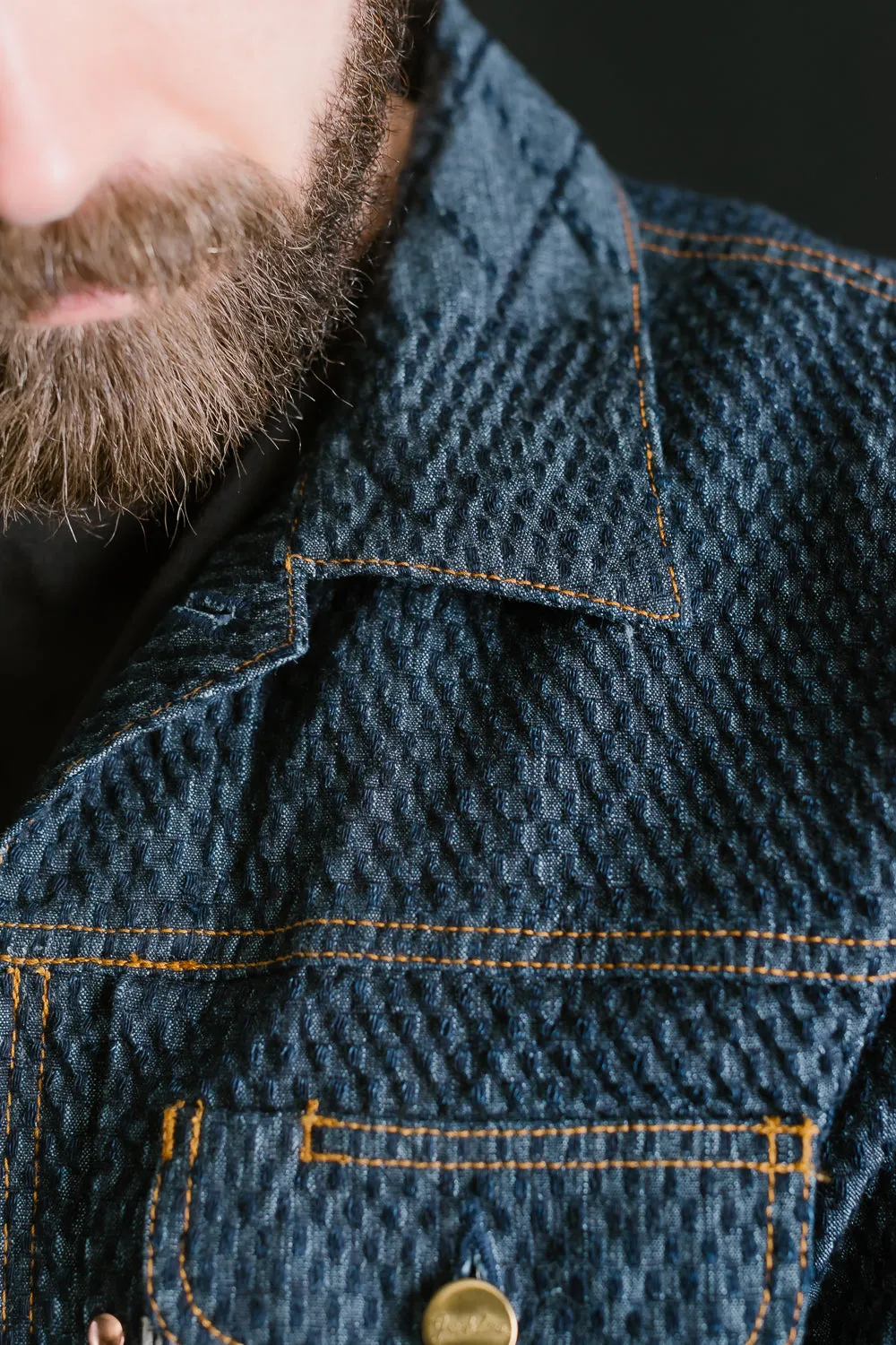 GZ-GJRKN-0301 - Rider's Jean Jacket Kendo Denim - Blue
