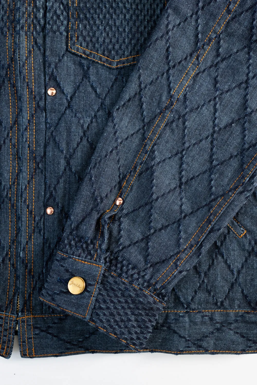 GZ-GJRKN-0301 - Rider's Jean Jacket Kendo Denim - Blue