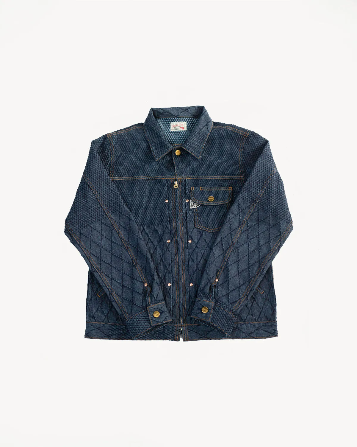 GZ-GJRKN-0301 - Rider's Jean Jacket Kendo Denim - Blue