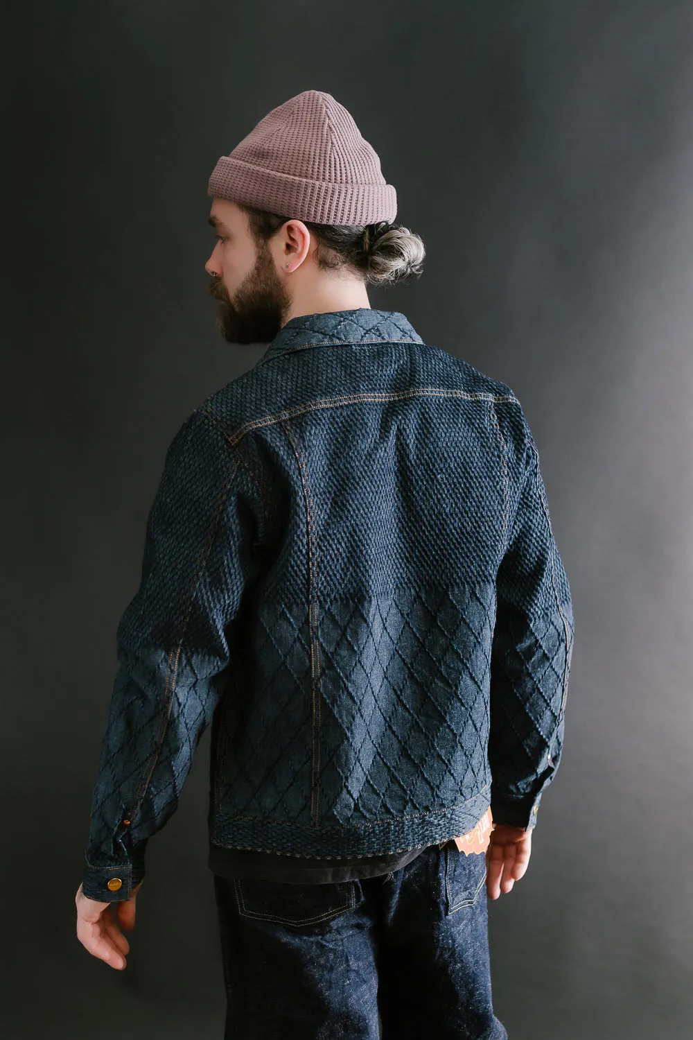 GZ-GJRKN-0301 - Rider's Jean Jacket Kendo Denim - Blue