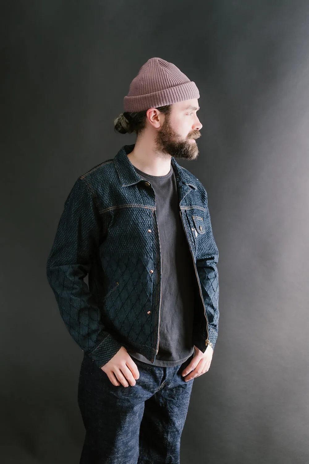 GZ-GJRKN-0301 - Rider's Jean Jacket Kendo Denim - Blue