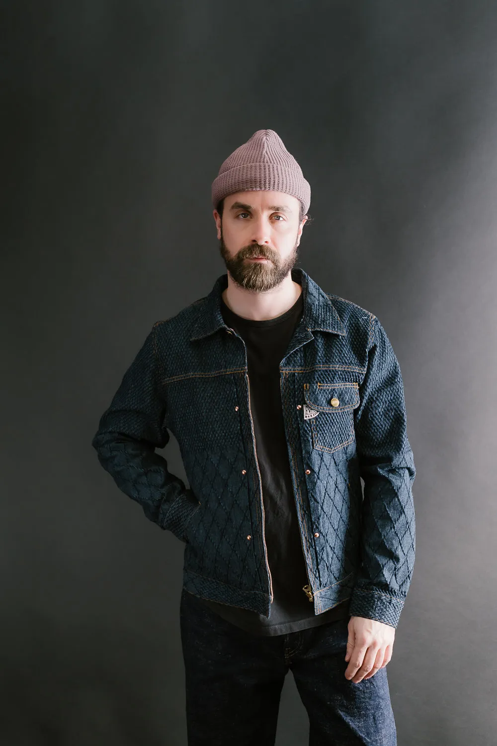 GZ-GJRKN-0301 - Rider's Jean Jacket Kendo Denim - Blue
