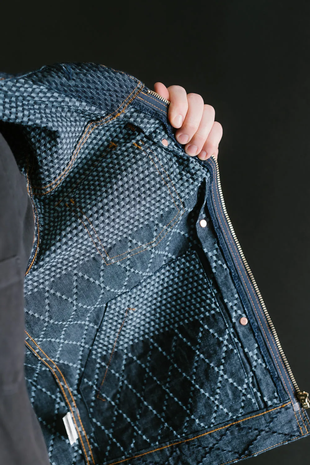 GZ-GJRKN-0301 - Rider's Jean Jacket Kendo Denim - Blue
